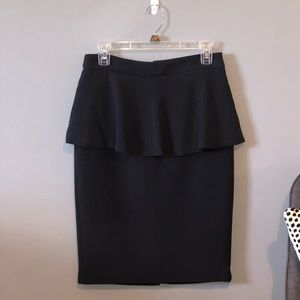 Pencil skirt with peplum detail